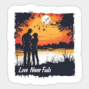 Love never fails Sticker